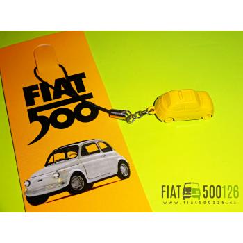 Šňůrka na telefon, na klíče Fiat 500 - žlutý (16U)