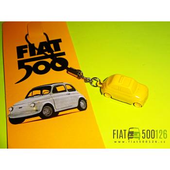 Šňůrka na telefon, na klíče Fiat 500 - žlutý (16U)