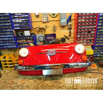 Dekorace předního čela Fiat 500F červená barva